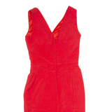 REISS Womens Pencil Dress Red Sleeveless Knee Length UK 4
