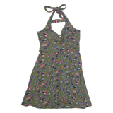 BODEN Womens Fit & Flare Dress Green Sleeveless Knee Length UK 14