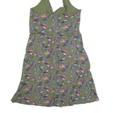 BODEN Womens Fit & Flare Dress Green Sleeveless Knee Length UK 14