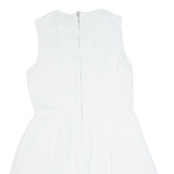 GAP Womens Fit & Flare Dress White Sleeveless Knee Length UK 8