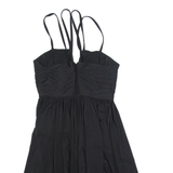 WHISTLES Womens Day Dress Black Sleeveless Knee Length UK 12