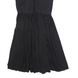 WHISTLES Womens Day Dress Black Sleeveless Knee Length UK 12