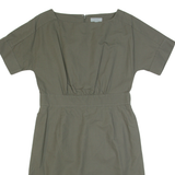 COS Womens Day Dress Green Short Sleeve Knee Length S