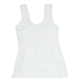 FAT FACE Womens Pencil Dress White Sleeveless Knee Length UK 14