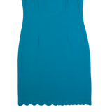 JAEGER Womens Pencil Dress Blue Sleeveless Midi UK 12