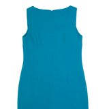 JAEGER Womens Pencil Dress Blue Sleeveless Midi UK 12