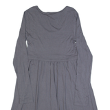 THE WHITE COMPANY Womens A-Line Dress Grey Long Sleeve Knee Length XS