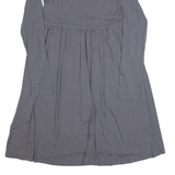 THE WHITE COMPANY Womens A-Line Dress Grey Long Sleeve Knee Length XS