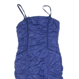 WHISTLES Womens Bodycon Dress Blue Sleeveless Knee Length UK 12