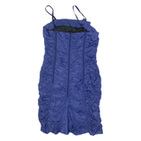 WHISTLES Womens Bodycon Dress Blue Sleeveless Knee Length UK 12