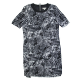 WHISTLES Womens Shift Dress Grey Short Sleeve Knee Length M