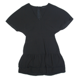 ALL SAINTS Womens Day Dress Black Short Sleeve Short UK 4