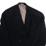 Womens Blazer Jacket Black Viscose UK 10