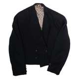 Womens Blazer Jacket Black Viscose UK 10