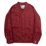 RIK SON Overshirt Mens Jacket Red 90s L