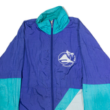 Yoseikan Brig Mens Shell Jacket Purple Nylon 90s Colourblock XL