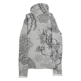 DESIGUAL Womens Track Jacket Grey Floral M