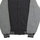 Mens Bomber Jacket Grey L