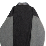 Mens Bomber Jacket Grey L
