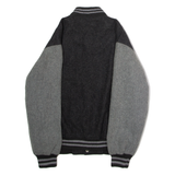 Mens Bomber Jacket Grey L