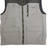 CICERONE Mens Gilet Grey Colourblock L