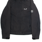 JACK WOLFSKIN Womens Rain Jacket Grey Hooded UK 10