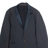 DIESEL Mens Blazer Jacket Black Pinstripe M