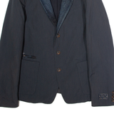 DIESEL Mens Blazer Jacket Black Pinstripe M
