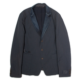 DIESEL Mens Blazer Jacket Black Pinstripe M