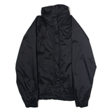 COLUMBIA Womens Rain Jacket Black Nylon Hooded S