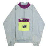 FILA Mens Pullover Jacket Grey Colourblock M