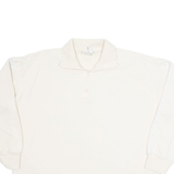 ADIDAS Womens Sweatshirt Beige 1/4 Zip UK 16