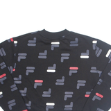 FILA Cropped Womens Sweatshirt Black XL