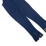 COBOR Womens Overalls Blue Regular Wool 90s M W34 L28