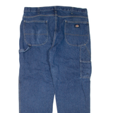DICKIES Mens Jeans Blue Regular Straight W38 L32