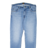 LEE Mens Jeans Blue Regular Tapered Stone Wash W36 L34