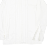 MARC THOMBARD Mens Plain Shirt Cream Long Sleeve L
