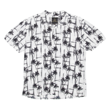 GOLDEN EQUATION Mens Hawaiian Shirt Black Crazy Pattern M