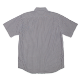 LACOSTE Mens Shirt Grey Check M