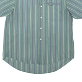 SLOT MACHINE Mens Shirt Green Striped L