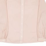 MARIO ROSELLA Womens Plain Shirt Pink Long Sleeve S