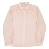 MARIO ROSELLA Womens Plain Shirt Pink Long Sleeve S