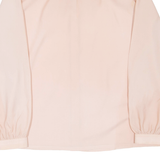 MARIO ROSELLA Womens Plain Shirt Pink Long Sleeve S