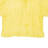 CHICOREE Womens Plain Shirt Yellow Silk L