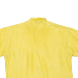 CHICOREE Womens Plain Shirt Yellow Silk L