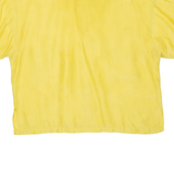 CHICOREE Womens Plain Shirt Yellow Silk L