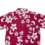 CASA BLANCA Mens Shirt Red Floral S