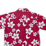 CASA BLANCA Mens Shirt Red Floral S