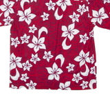 CASA BLANCA Mens Shirt Red Floral S