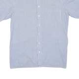 C&A Mens Shirt Blue Striped L